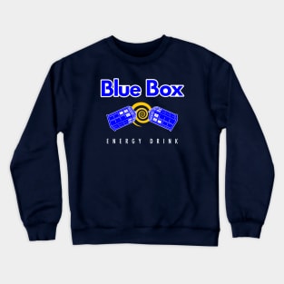 Blue Box Energy Drink | Doctor Who | The Doctor Crewneck Sweatshirt